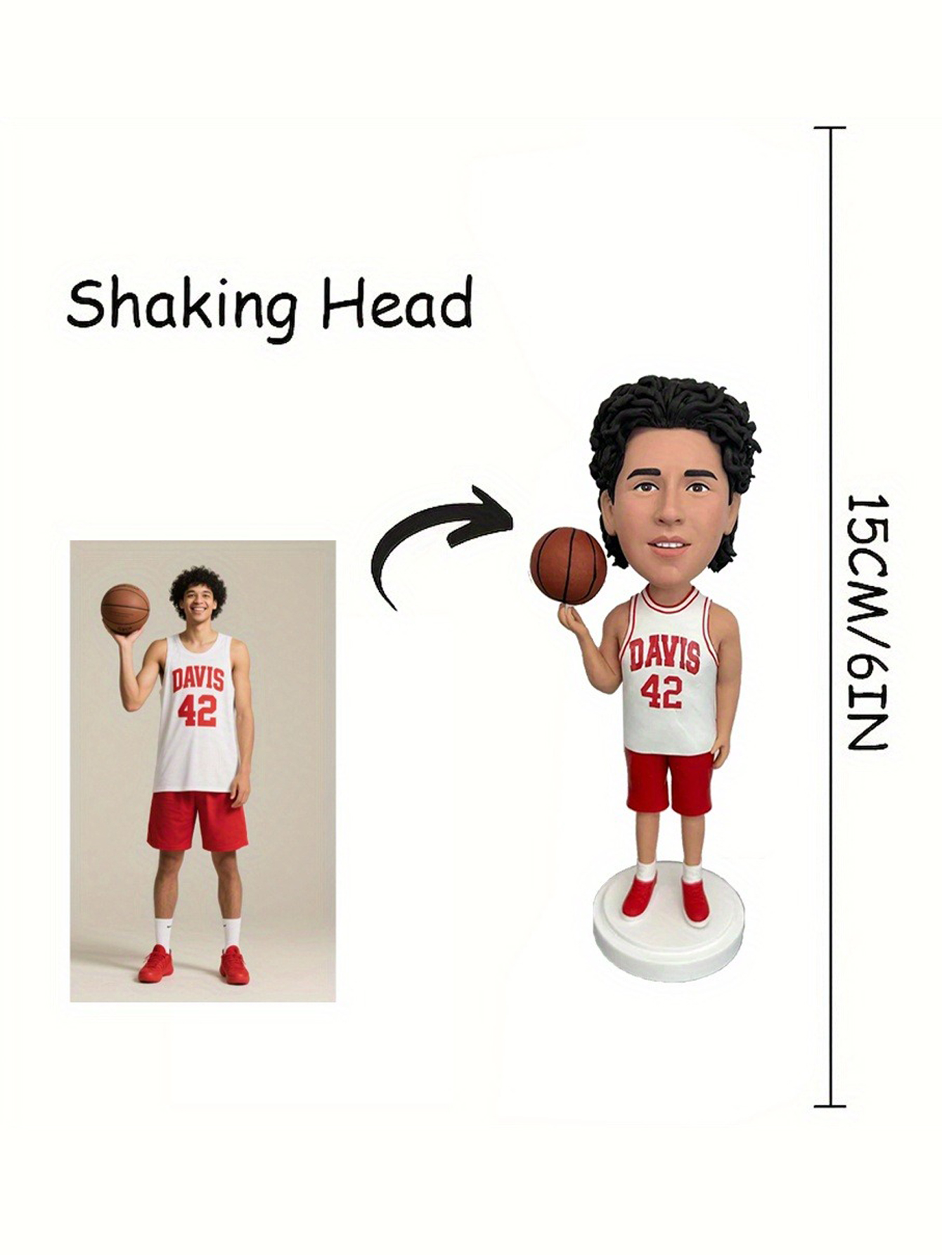 Customized personalized cartoon bobblehead dolls, clay figurines